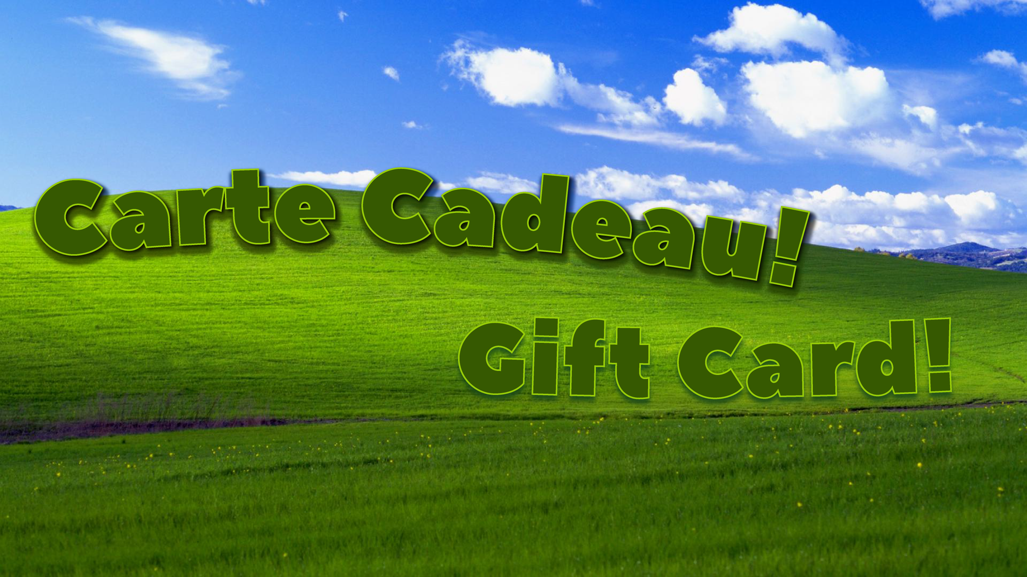 Carte Cadeau! Gift Card!