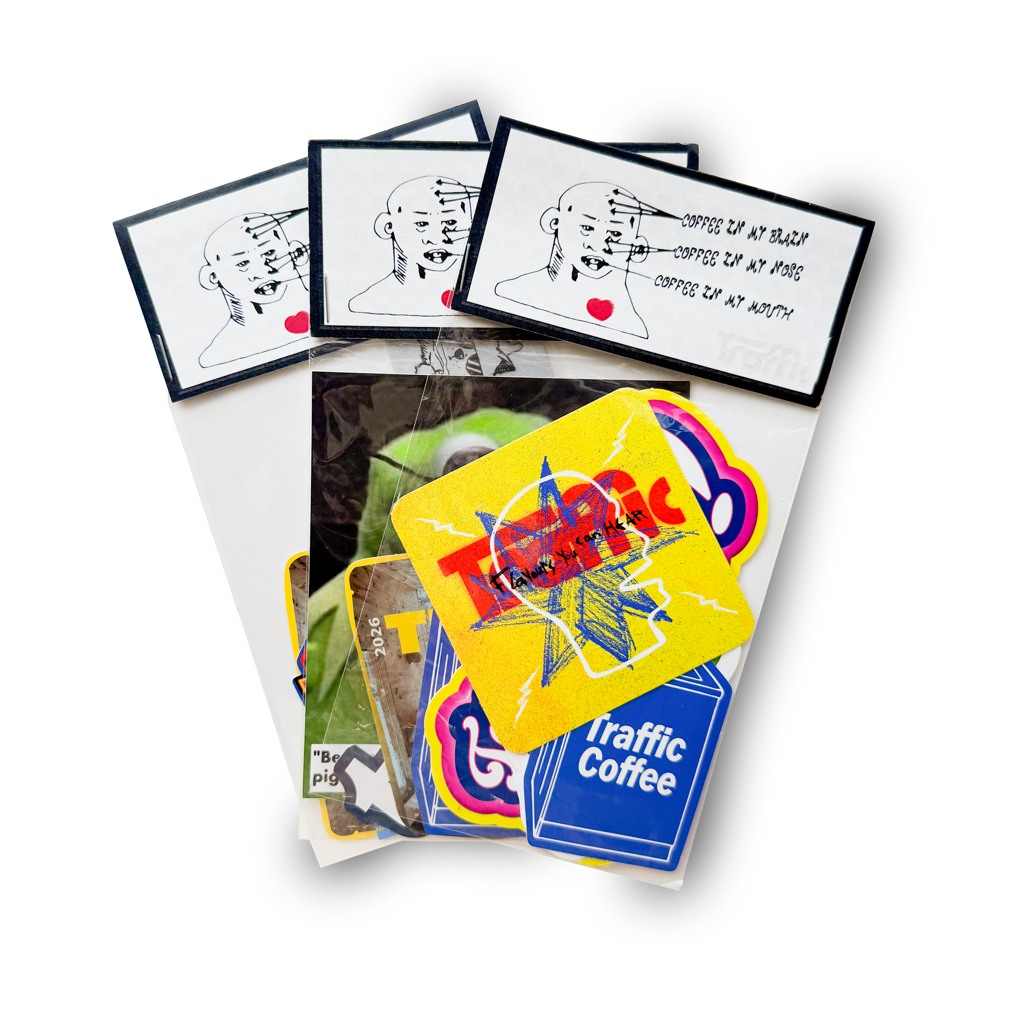 new 4 PC VINYL STICKER PACK